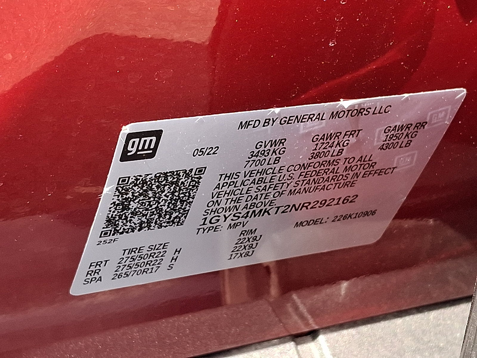 2022 Cadillac Escalade ESV Premium Luxury Platinum
