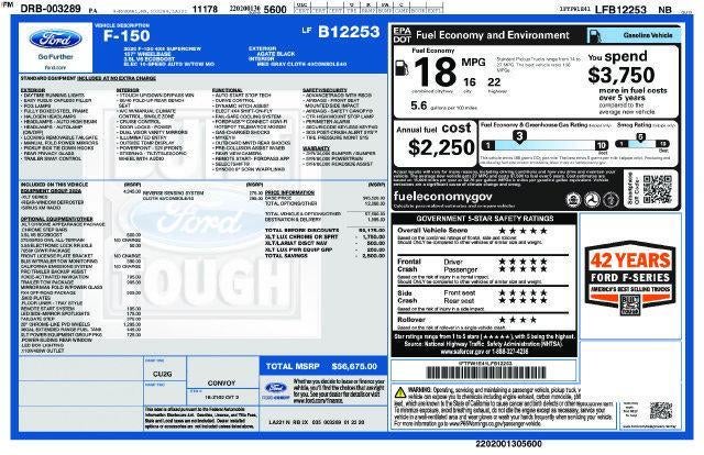 2020 Ford F-150 XLT 4WD SuperCrew 5.5' Box