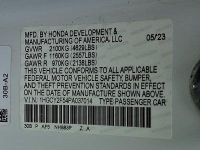 2023 Honda Accord Hybrid Sport Sedan