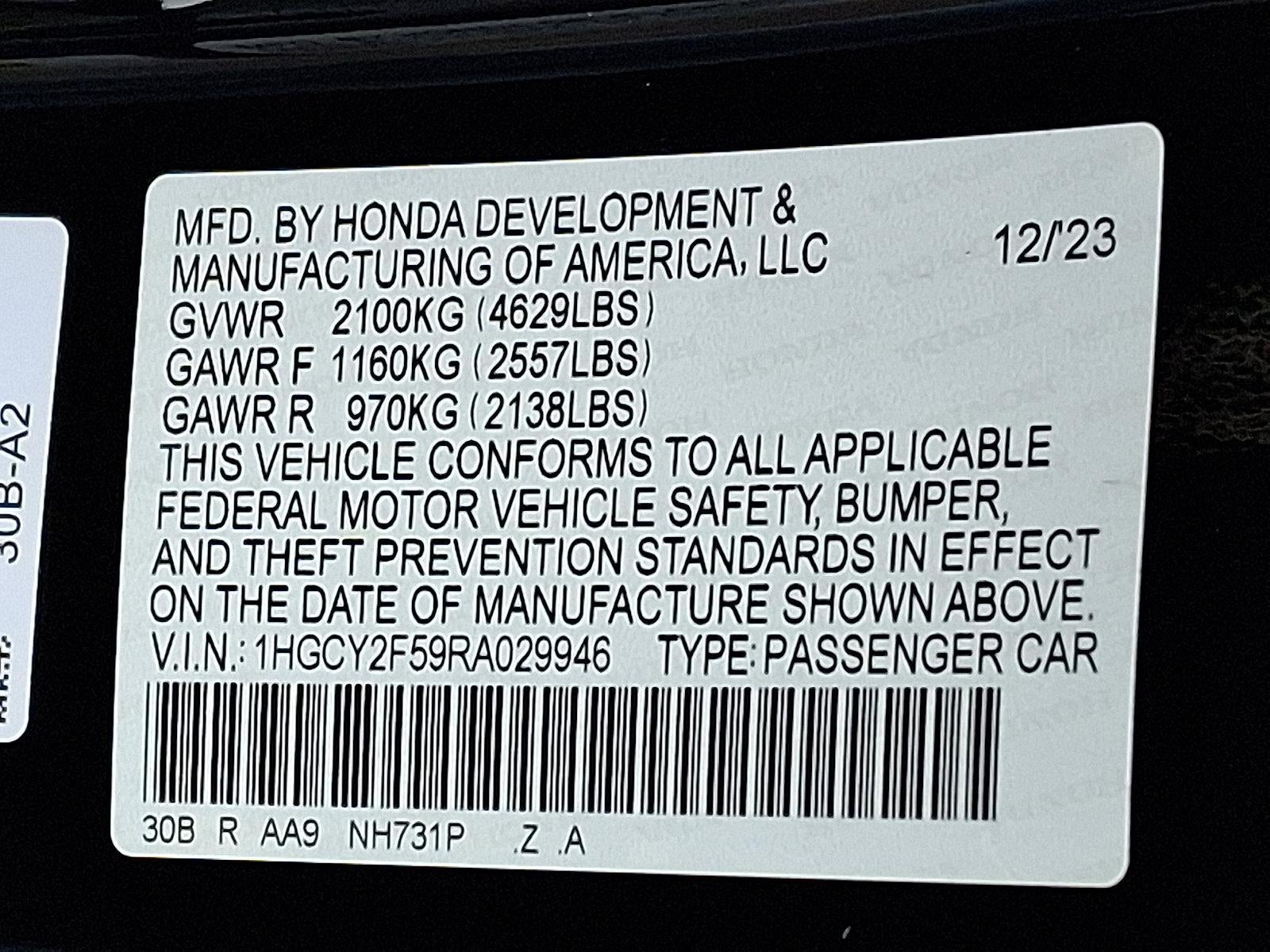 2024 Honda Accord Hybrid Sport Sedan