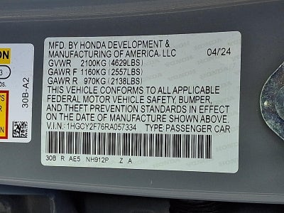 2024 Honda Accord Hybrid Sport-L Sedan