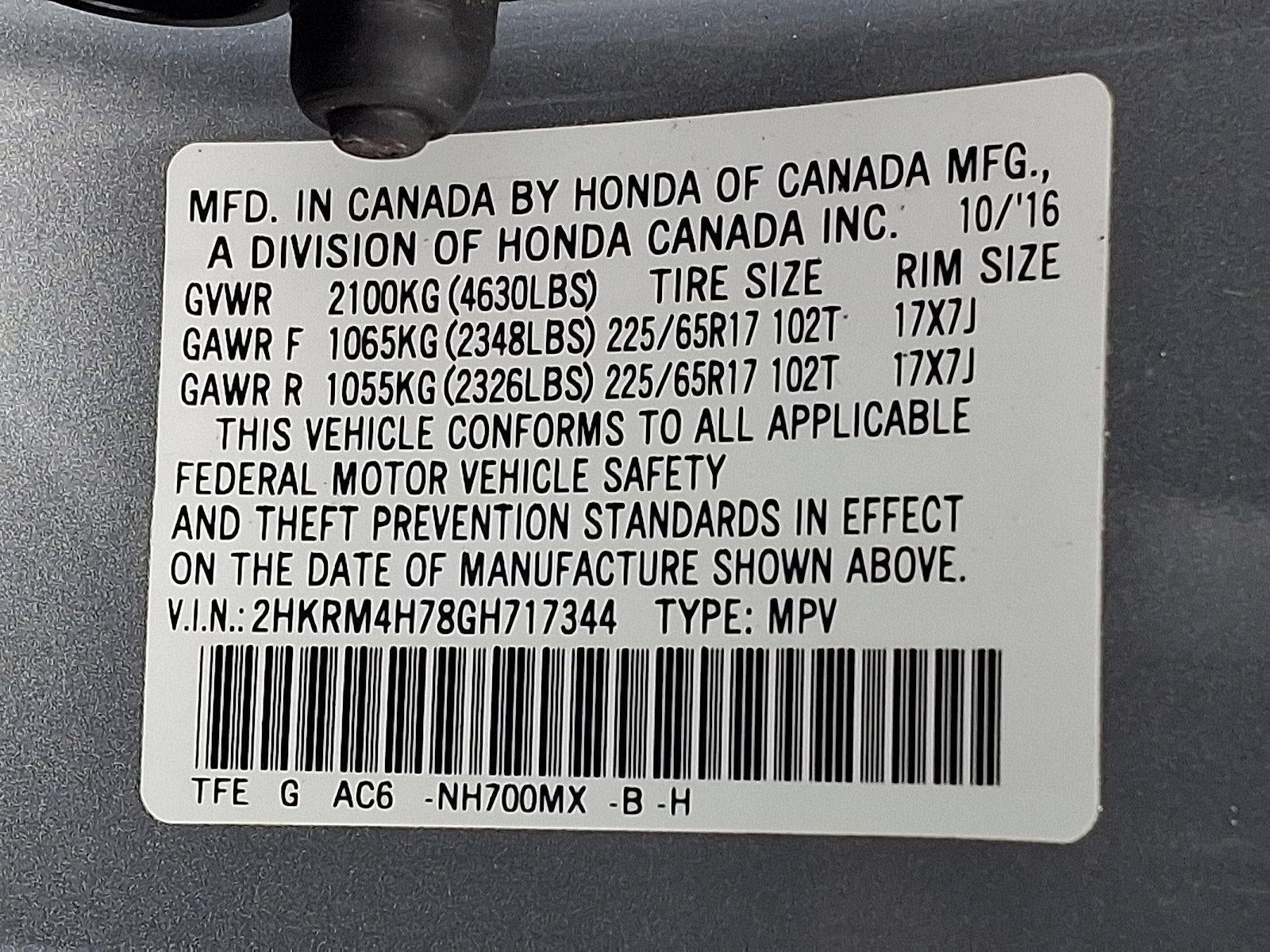 2016 Honda CR-V EX-L AWD