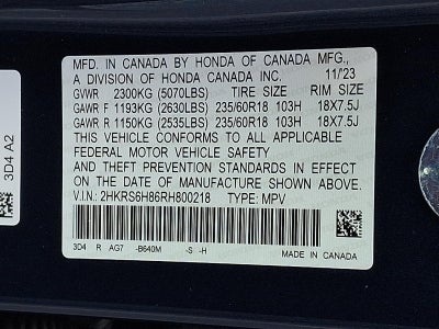 2024 Honda CR-V Hybrid Sport-L AWD
