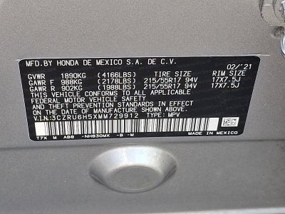 2021 Honda HR-V EX AWD CVT