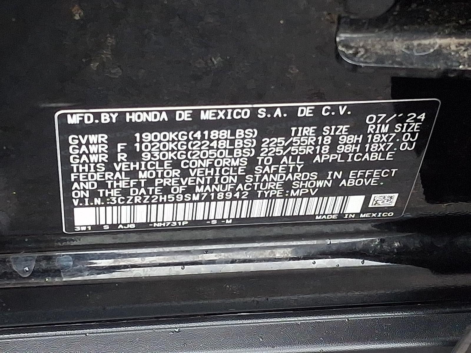 2025 Honda HR-V Sport AWD CVT