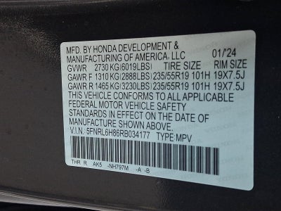 2024 Honda Odyssey Touring Auto