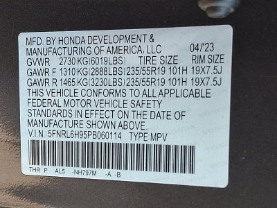 2023 Honda Odyssey Elite Auto