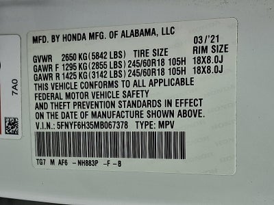 2021 Honda Pilot EX AWD