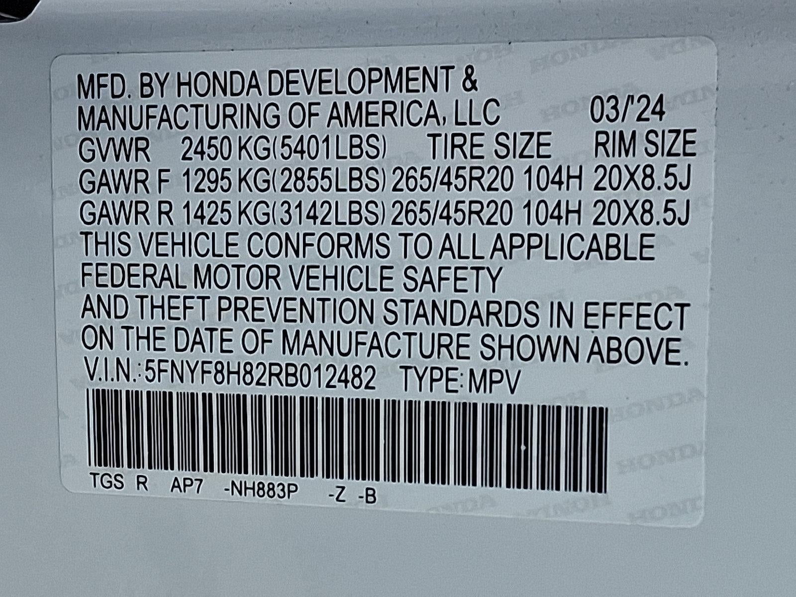 2024 Honda Passport Black Edition AWD