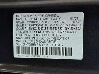 2024 Honda Pilot Touring AWD