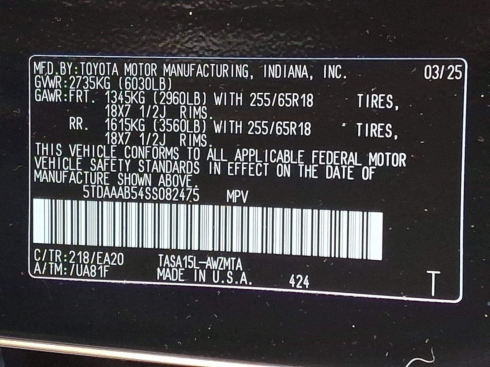 2025 Toyota Grand Highlander XLE AWD (Natl)