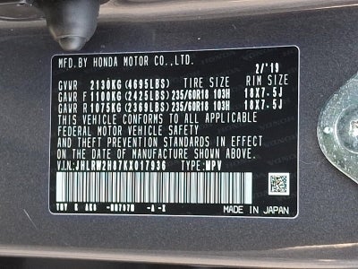 2019 Honda CR-V EX-L AWD