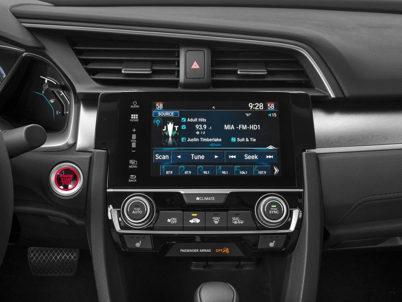 2017 Honda Civic Sedan EX-L CVT with Honda Sensing