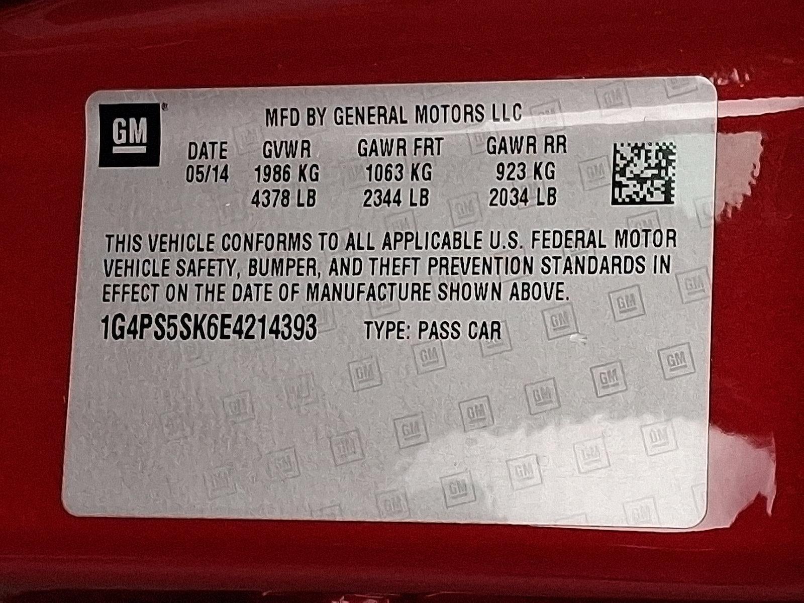 2014 Buick Verano 4dr Sdn Leather Group