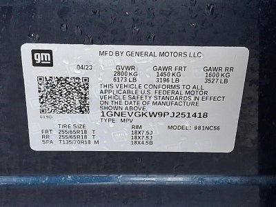 2023 Chevrolet Traverse AWD 1LT