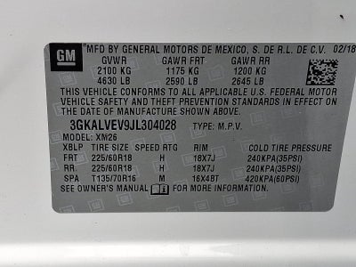2018 GMC Terrain AWD SLT