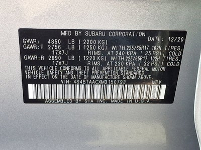 2021 Subaru Outback 2.5i