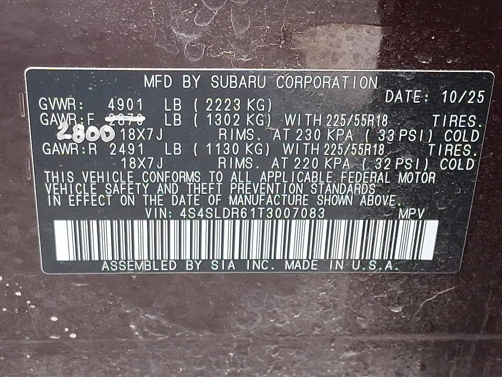 2026 Subaru Forester Limited AWD
