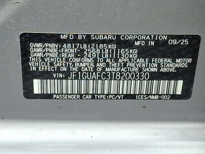 2026 Subaru Impreza Sport AWD