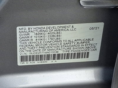 2021 Acura ILX Sedan w/Premium Package