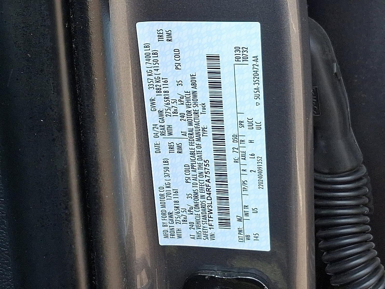 2024 Ford F-150 XLT 4WD SuperCrew 5.5' Box