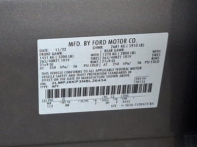 2022 Lincoln Nautilus Reserve AWD