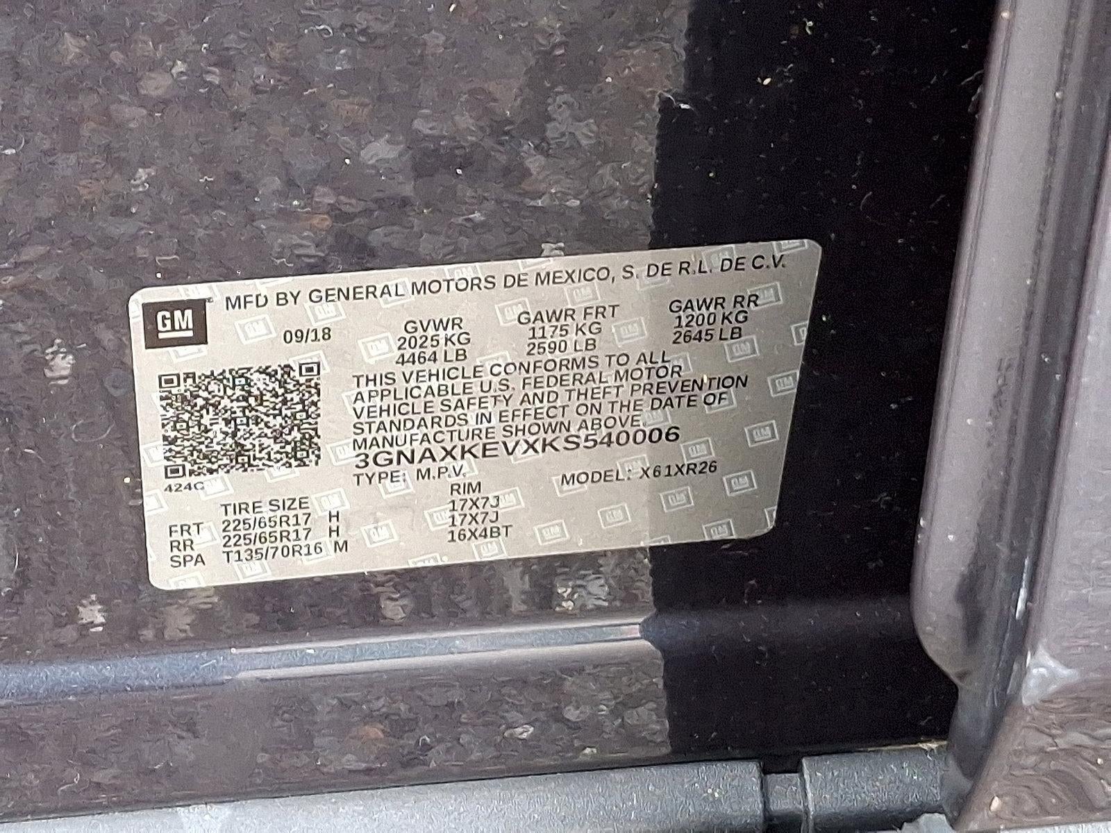 2019 Chevrolet Equinox FWD LT