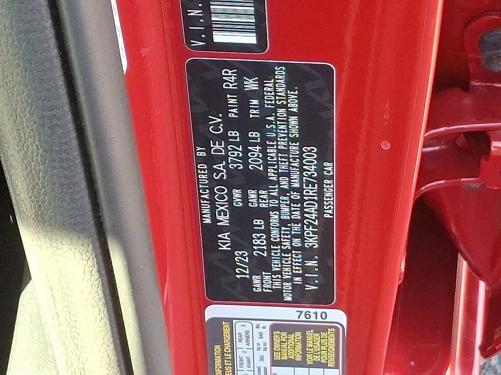 2024 Kia Forte LXS IVT