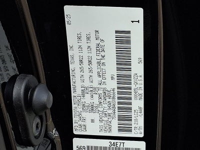 2025 Toyota Sequoia Capstone 4WD (Natl)