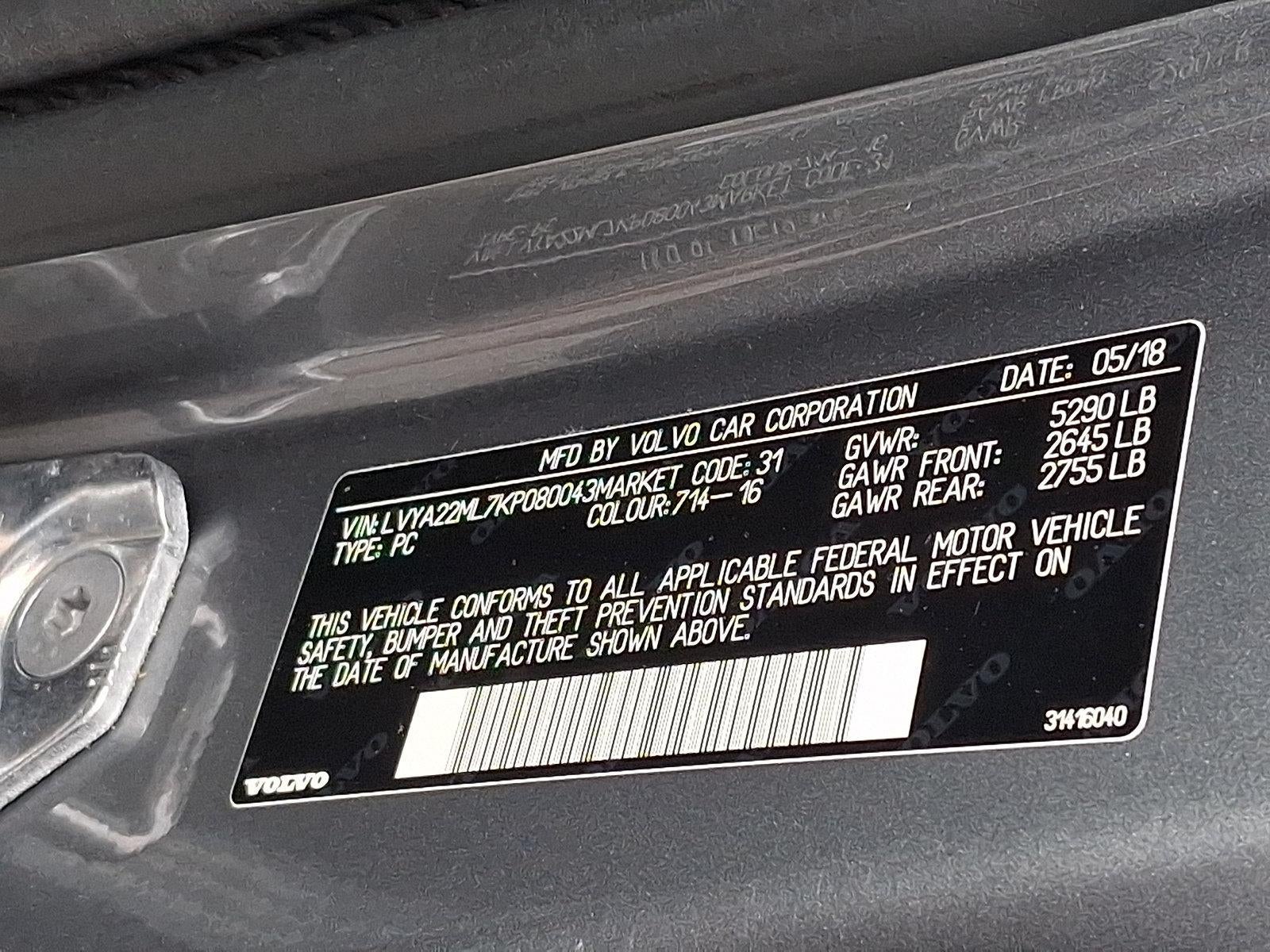 2019 Volvo S90 T6 AWD Inscription