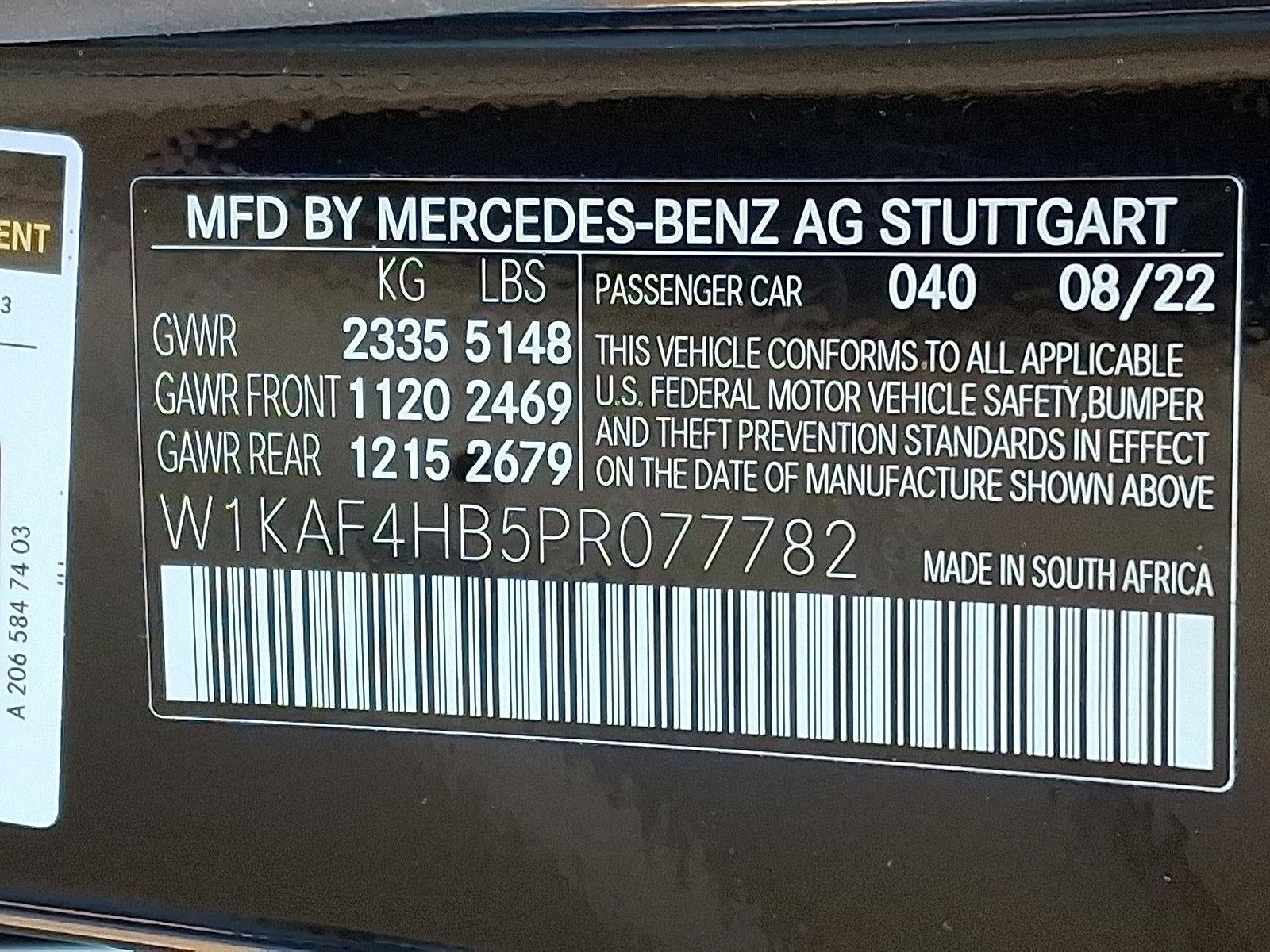 2023 Mercedes-Benz C-Class C 300 4MATIC® Sedan