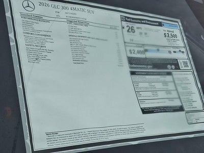 2026 Mercedes-Benz GLC GLC 300 4MATIC® SUV