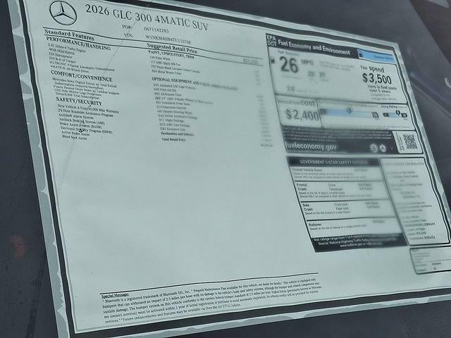 2026 Mercedes-Benz GLC GLC 300 4MATIC® SUV