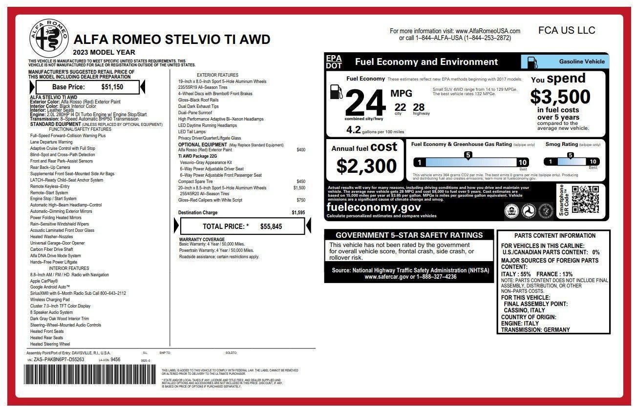 2023 Alfa Romeo Stelvio Ti AWD