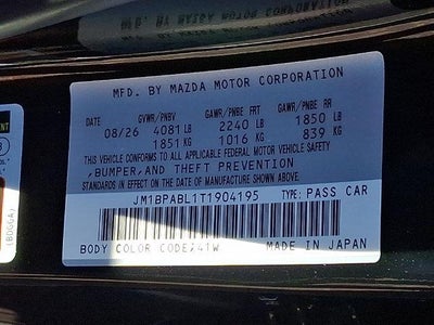 2026 Mazda Mazda3 Sedan 2.5 S Select Sport