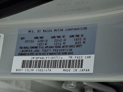 2026 Mazda Mazda3 Sedan 2.5 S Select Sport FWD