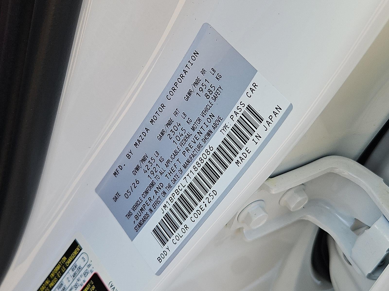 2026 Mazda Mazda3 Sedan 2.5 S Carbon Edition AWD