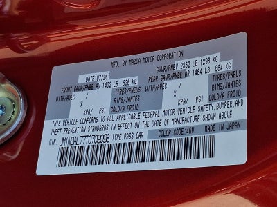 2026 Mazda Mazda MX-5 Miata RF Club