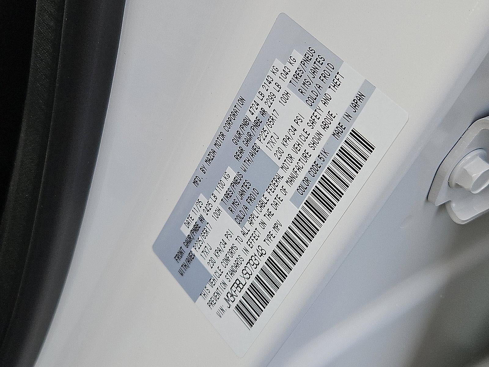 2025 Mazda Mazda CX-5 2.5 S Select AWD