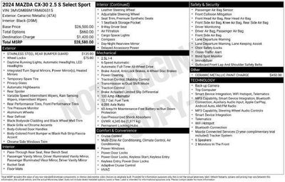 2024 Mazda Mazda CX-30 2.5 S Select Sport AWD