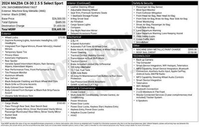 2024 Mazda Mazda CX-30 2.5 S Select Sport AWD