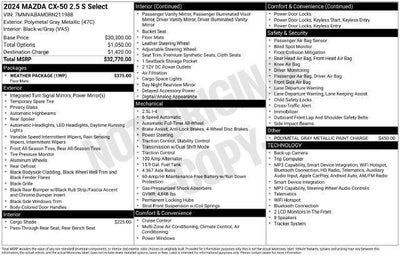 2024 Mazda Mazda CX-50 2.5 S Select Package AWD