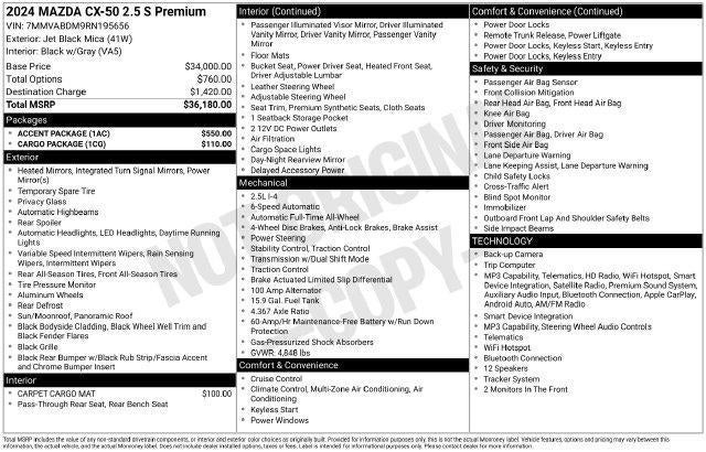 2024 Mazda Mazda CX-50 2.5 S Premium Package AWD