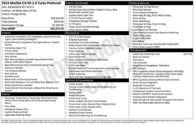 2024 Mazda Mazda CX-90 3.3 Turbo Preferred AWD