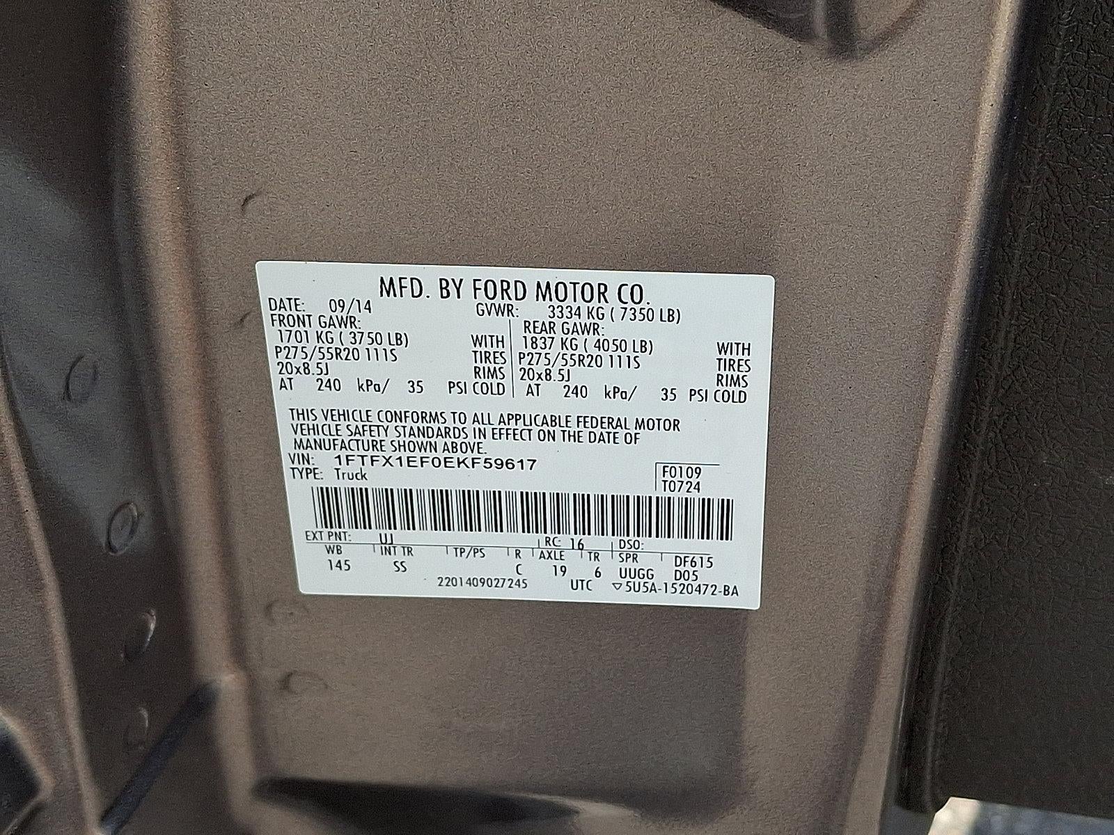 2014 Ford F-150 4WD SuperCab 6-1/2 Ft Box XL