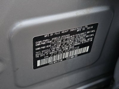2016 Subaru Forester 2.5i Premium CVT