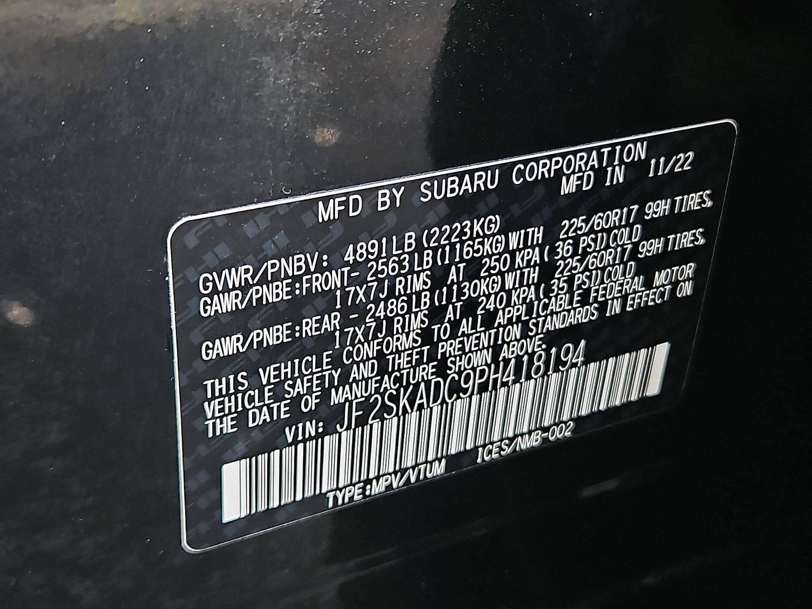 2023 Subaru Forester Premium CVT