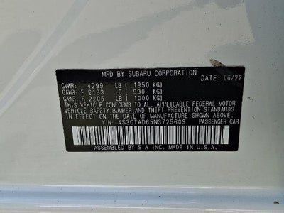 2022 Subaru Impreza Premium 5-door CVT