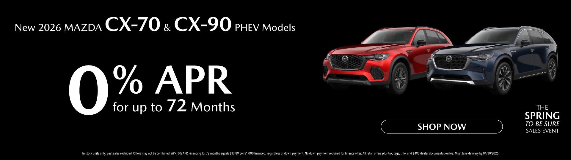 New 2026 MAZDA CX-70 and CX-90 PHEV Models