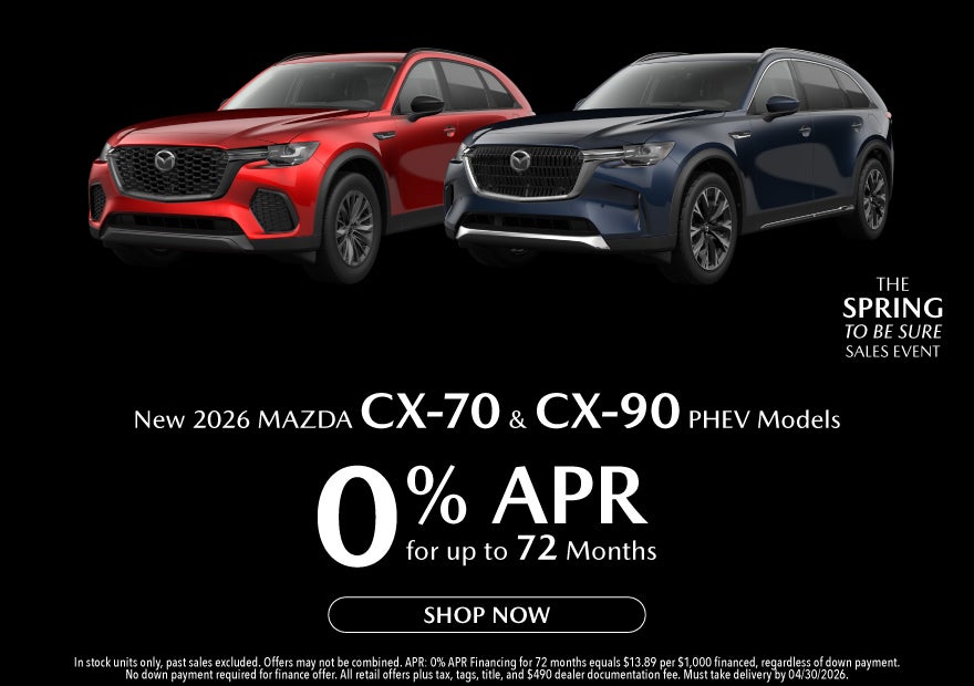 New 2026 MAZDA CX-70 and CX-90 PHEV Models